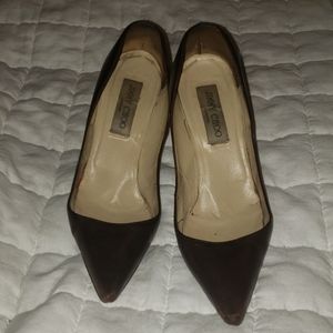 Much loved Jimmy Choo Brown Stilettos